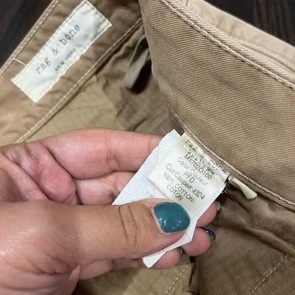 RAG & BONE Fit 2 Slim-Fit Garment-Dyed Stretch-Cotton Twill Chinos - Size 34 - Picture 9 of 14